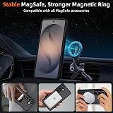 Pnakqil Magnetica Cover per Samsung Galaxy S26 5G Compatibile con MagSafe con 2 Vetro Temperato,Custodia Traslucida Opaca Protezione Militare Antiurto Robusta Protettiva Case,Nero - 5