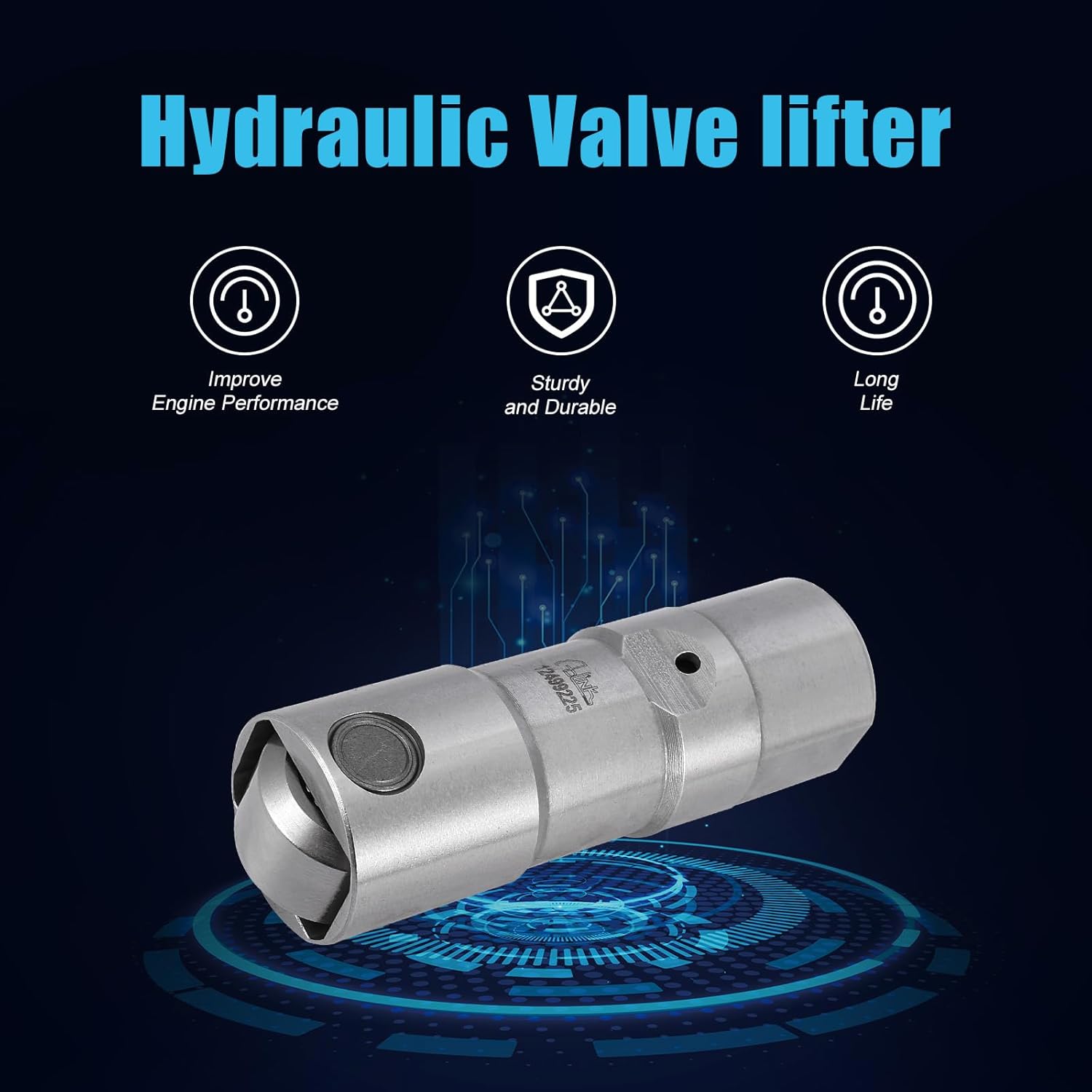 16 PCS LS7 Lifters Set 12499225 Hydraulic Valve Lifter w/ 4 Guides Trays For LS1 LS2 LS3 LS6 LS7 LS9 LSX,For Cadillac Escalade,For Chevy Camaro Corvette Silverado Tahoe,4.8 5.3 5.7 6.0 6.2