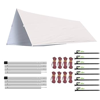  peak タープ FLYFLYGO Amazon | FLYFLYGO アルミテントポール タープポール 2本セット入り