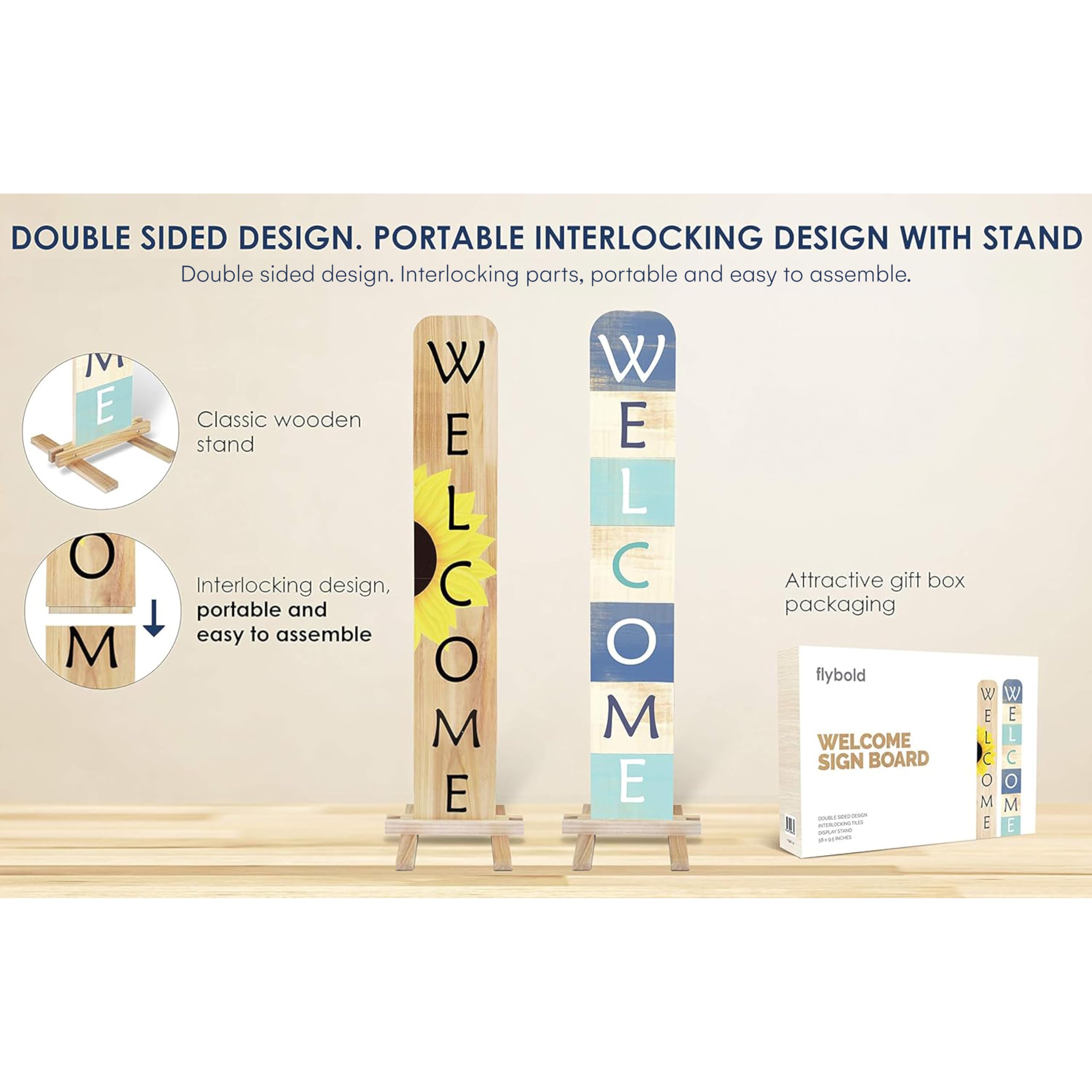 Snapklik.com : Flybold Welcome Sign For Front Porch Outdoor Welcome ...