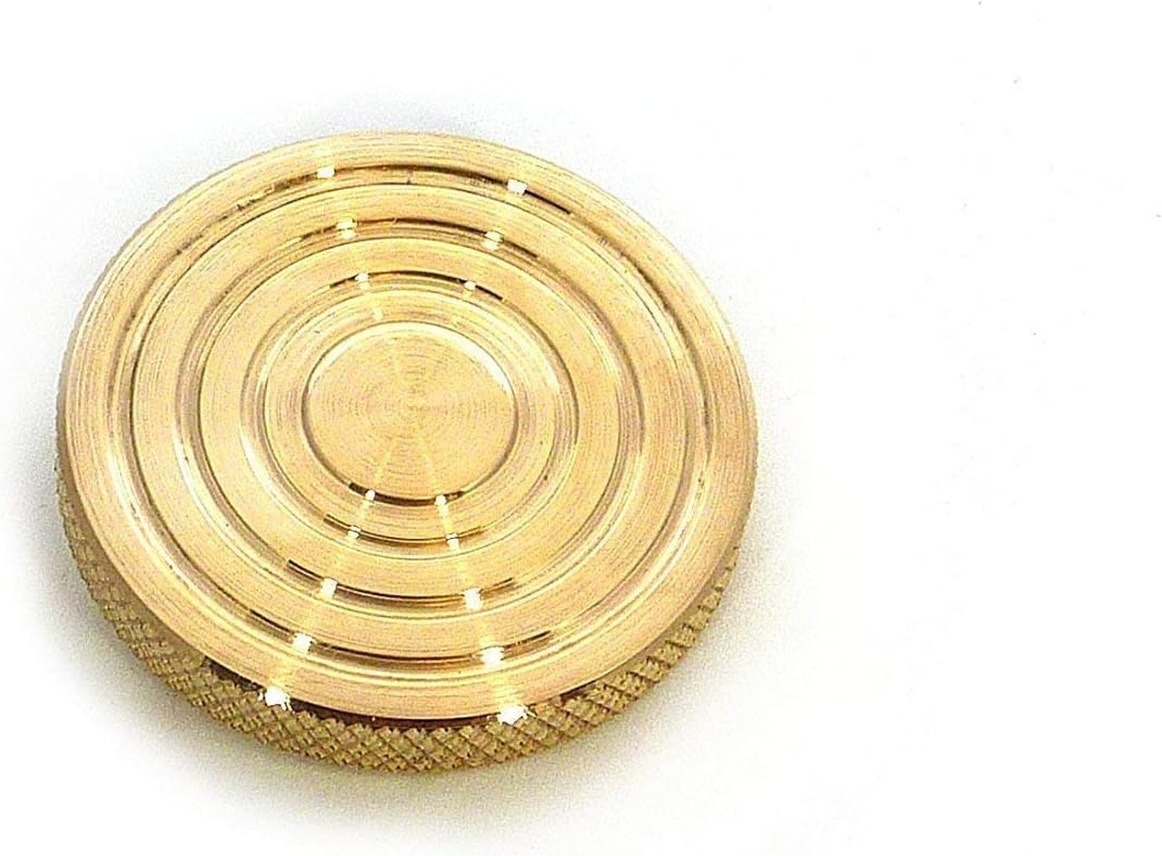 THE FLATTOP - POLISHED BRONZE HANDMADE EDC SPINNING TOP - MADE IN THE USA - Gifts for Men