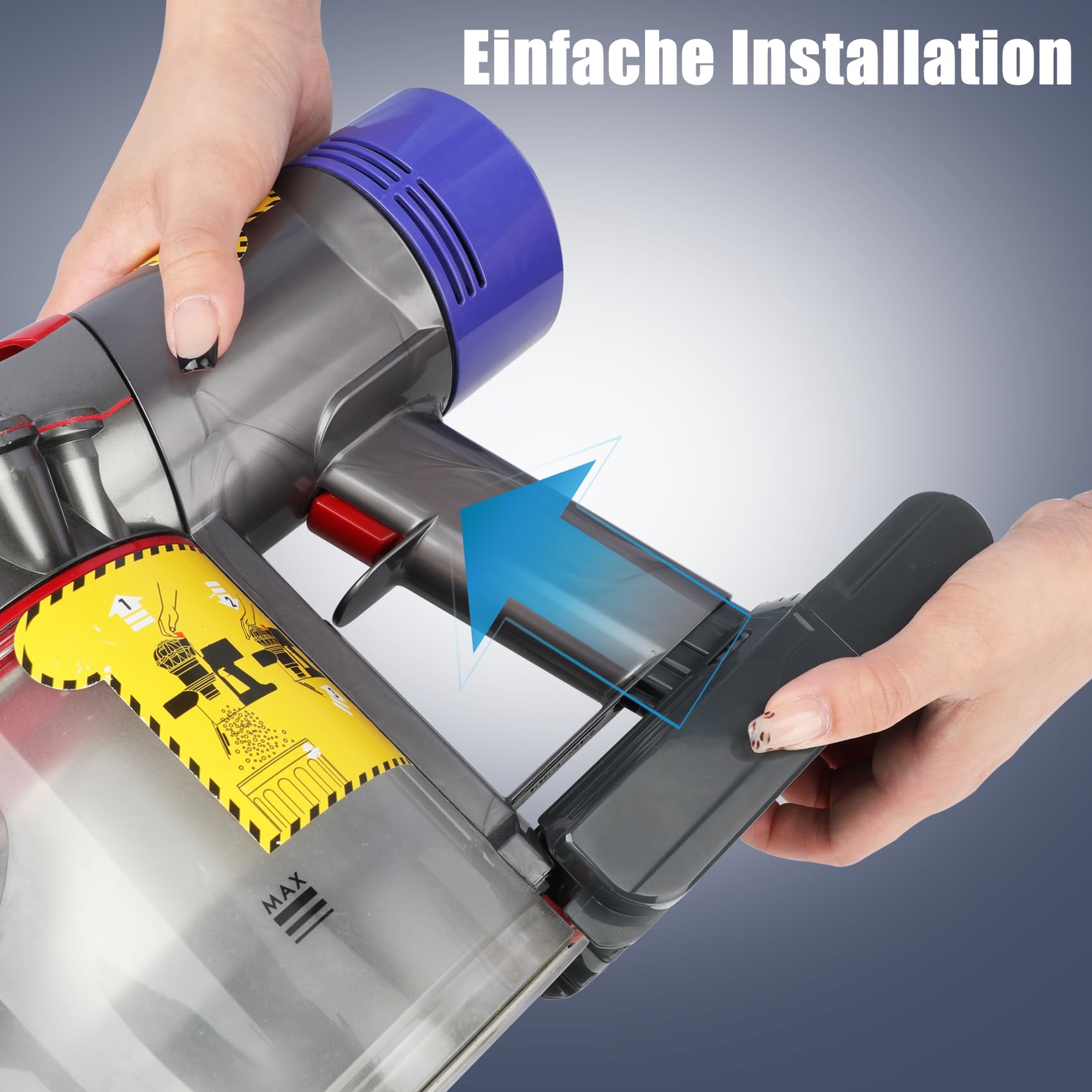 Ersatzakku für Dyson V8 SV10 Kabelloser Staubsauger | Kompatibel für dyson V8 Absolute/ Animal/ Fluffy/Motorhead,Lithium-Ionen,Sicherheitsmerkmale,Einfache In stallation,