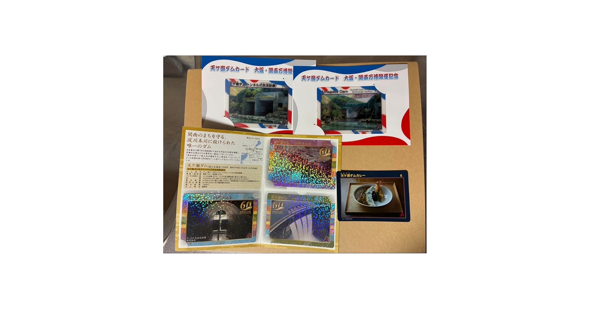 Amazon.co.jp: 天ヶ瀬ダム ダムカード 60周年記念 万博記念