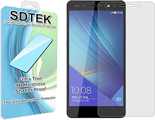 SDTEK Huawei Honor 7 Protector de Pantalla Cristal Vidrio Templado Glass Screen Protector