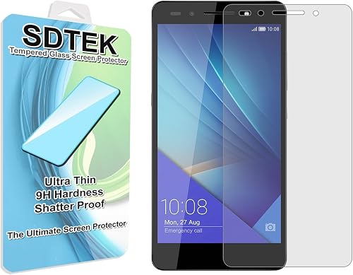 SDTEK Huawei Honor Vetro Temperato Pellicola Protettiva Protezione Protettore Glass Screen Protector