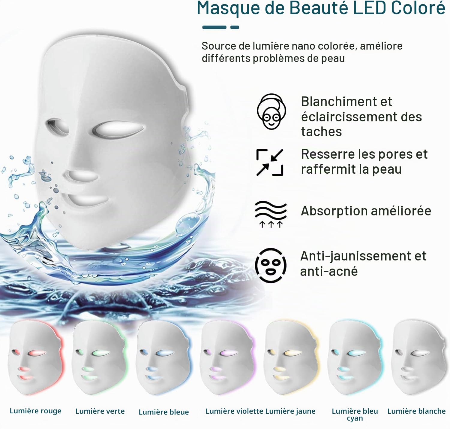 Machine Hydrofaciale Professionnelle 7 en 1, Soins de la Peau Microdermabrasion Exfoliante Petit Appareil de Bulles pour Éliminer les Rides et Points Noirs, Dermabrasion pour Maison et Salon