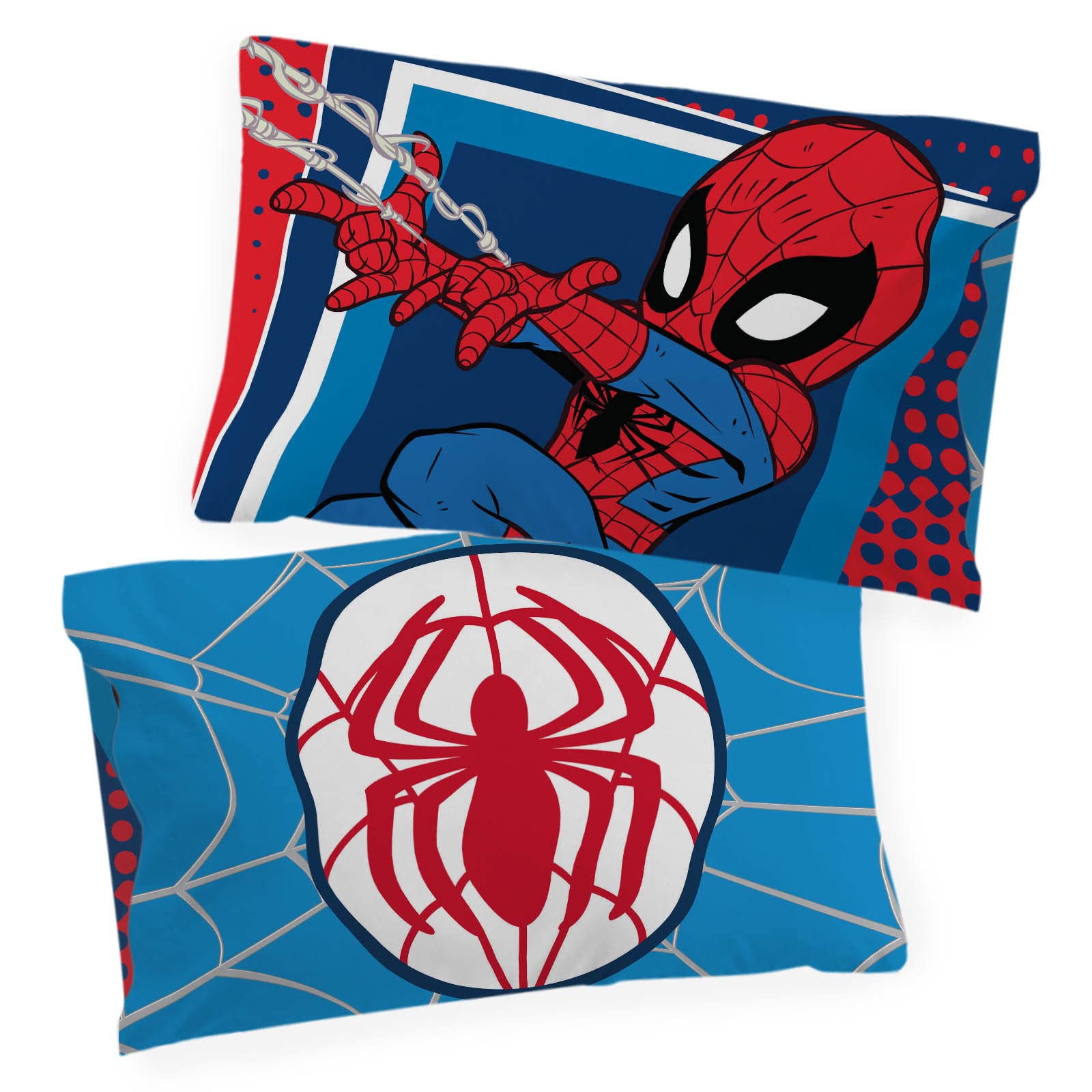 Marvel Super Hero Adventures Go Spidey 2 Pack Pillowcase - Double-Sided Kids Super Soft Bedding (Official Marvel Product)