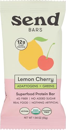 Send Bars Organic Lemon Cherry Protein Bar, 1.94 OZ