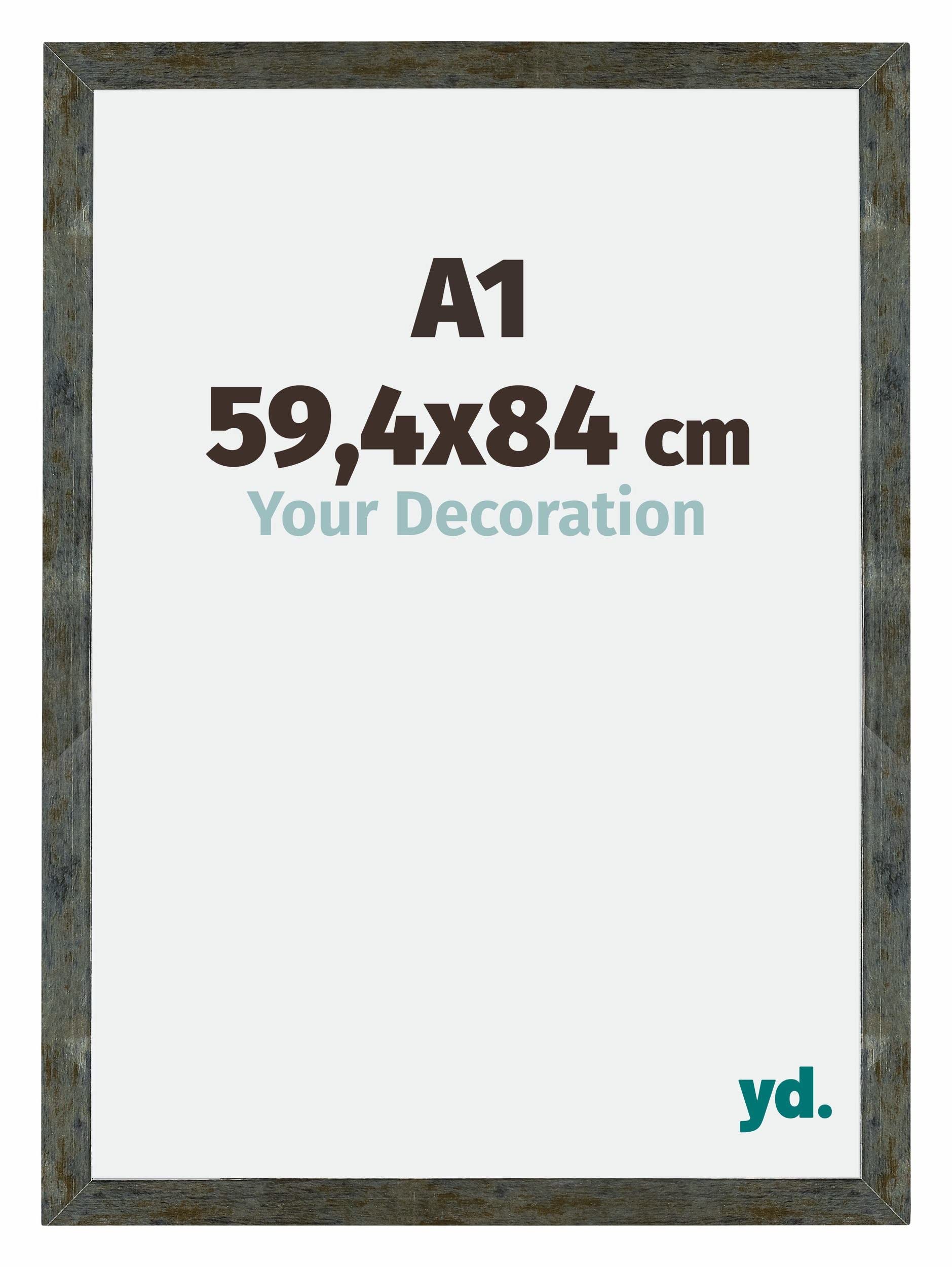 Your Decoration - Puzzle frame A1 59,4x84 - Blue Gold Melange - Puzzle frame 1500-2000 Pieces - MDF Photoframe - Mura