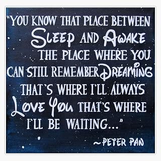 peter pan quote - painting Bumper Sticker Vinyl Decal 5 inches