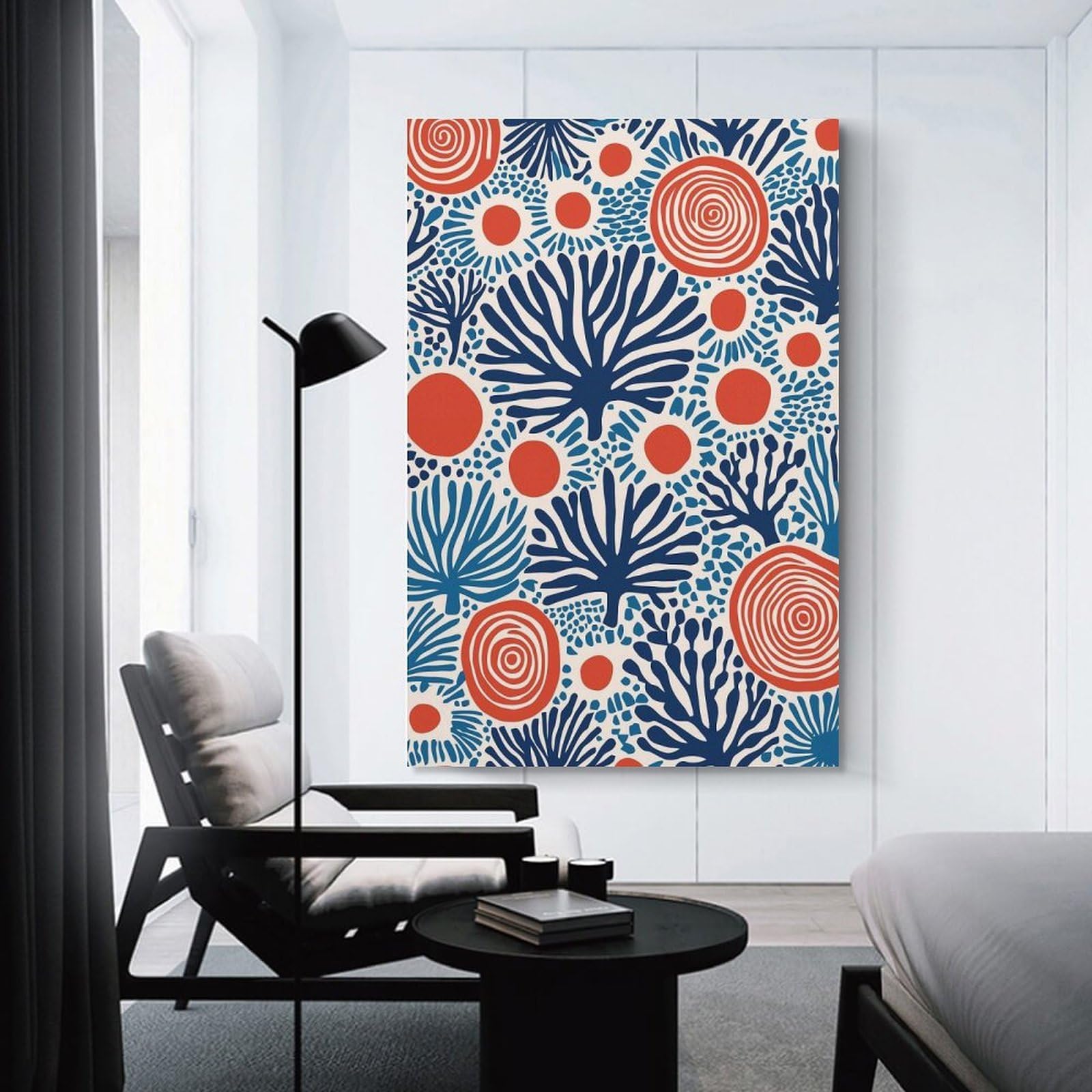 Junmoney Botanical Wall Art Room Decor Wall Art 24x36inch(60x90cm), for Wall Displays, Bedrooms Or Room Updates, Ideal for Building A Coordinated Art Wall