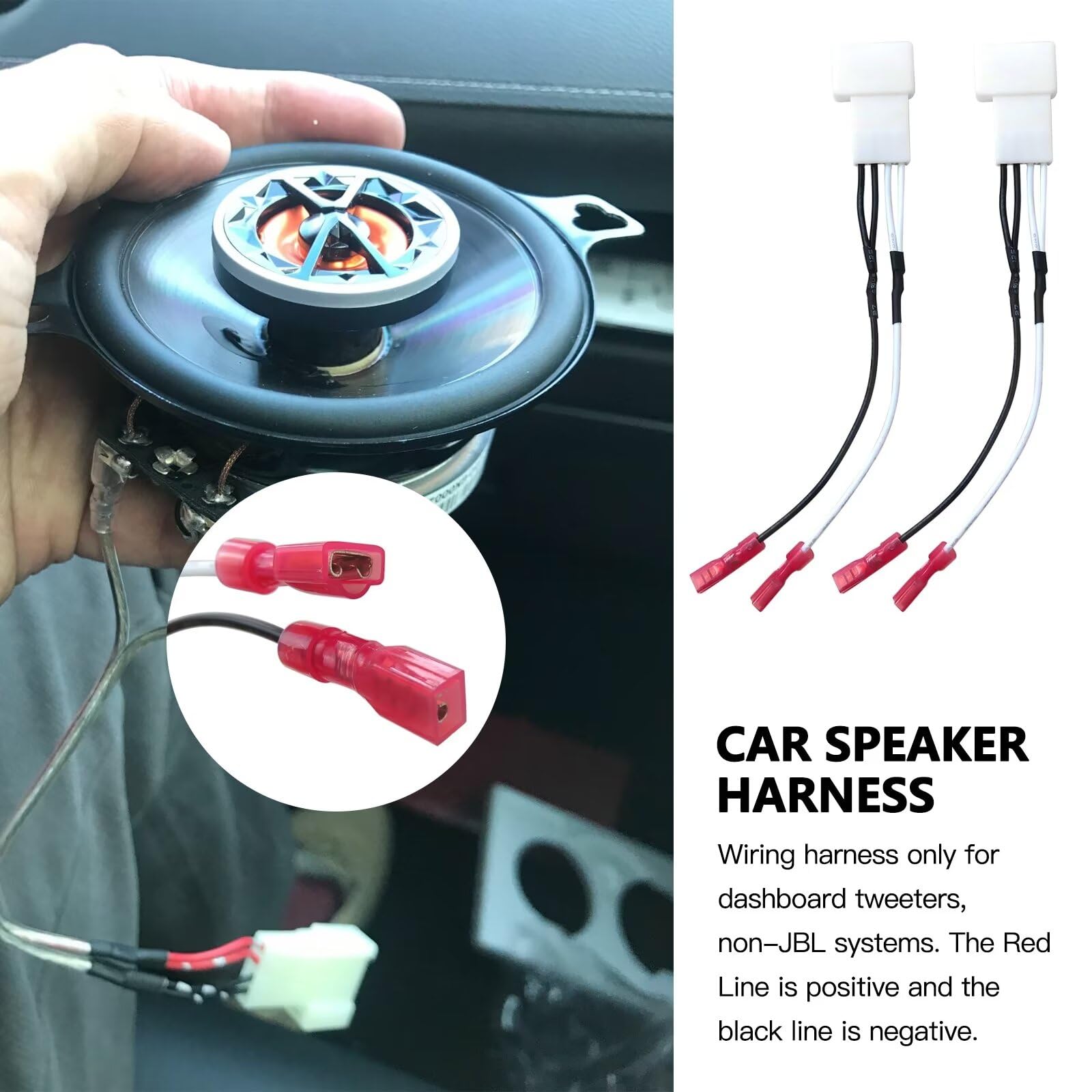 Amazon.co.jp: Huoptl カーフロントダッシュツイータースピーカー配線