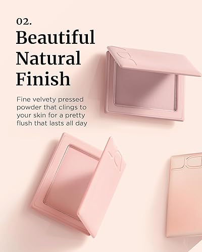 Miniatura 3 de VDL Cheekstain - Rubor pastel para mejillas (lavanda favorita, 0.2 onzas), fórmula ligera de polvo de terciopelo, sin costuras, de larga duración,