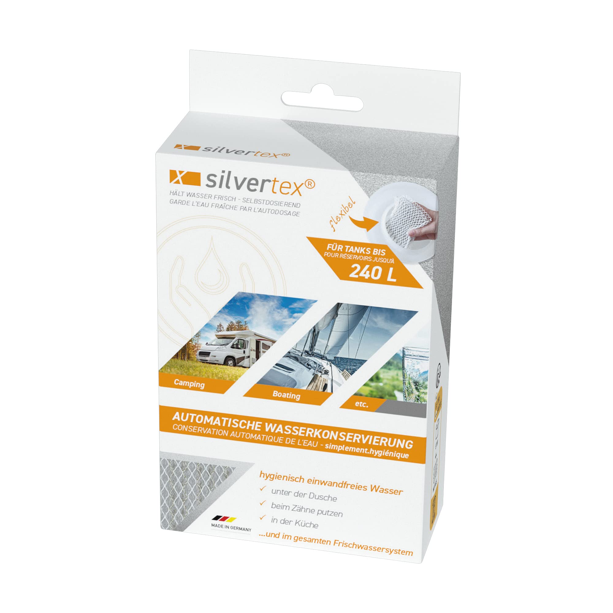 WM aquatec Silvertex pour la Conservation Automatique de l'eau dans Le Camping-Car, la Caravane et Le Bateau