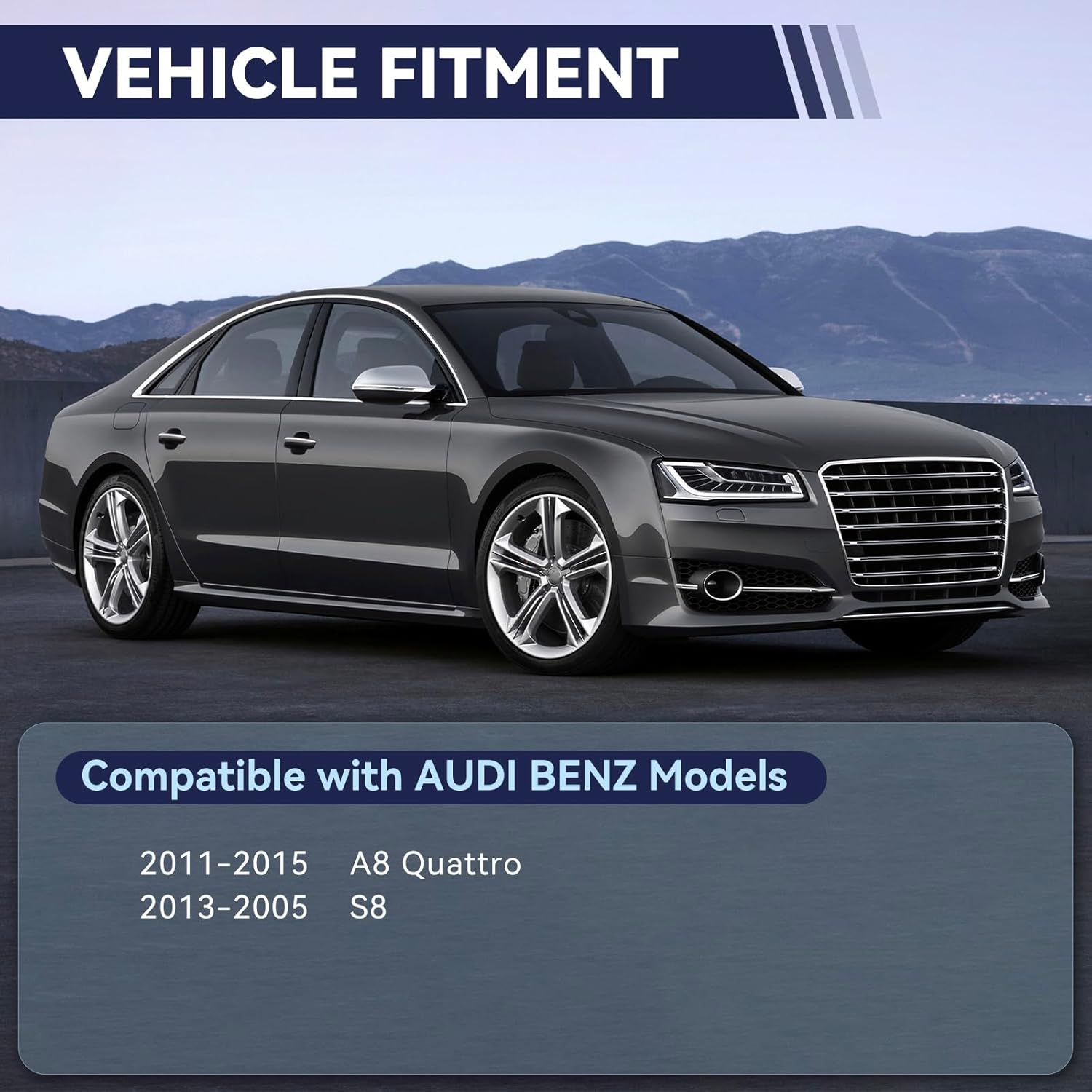 Left & Right Front Lower Control Arm & Ball Joint Kit For Audi 2011-2015 Audi A8 Quattro, 2013-2015 S8