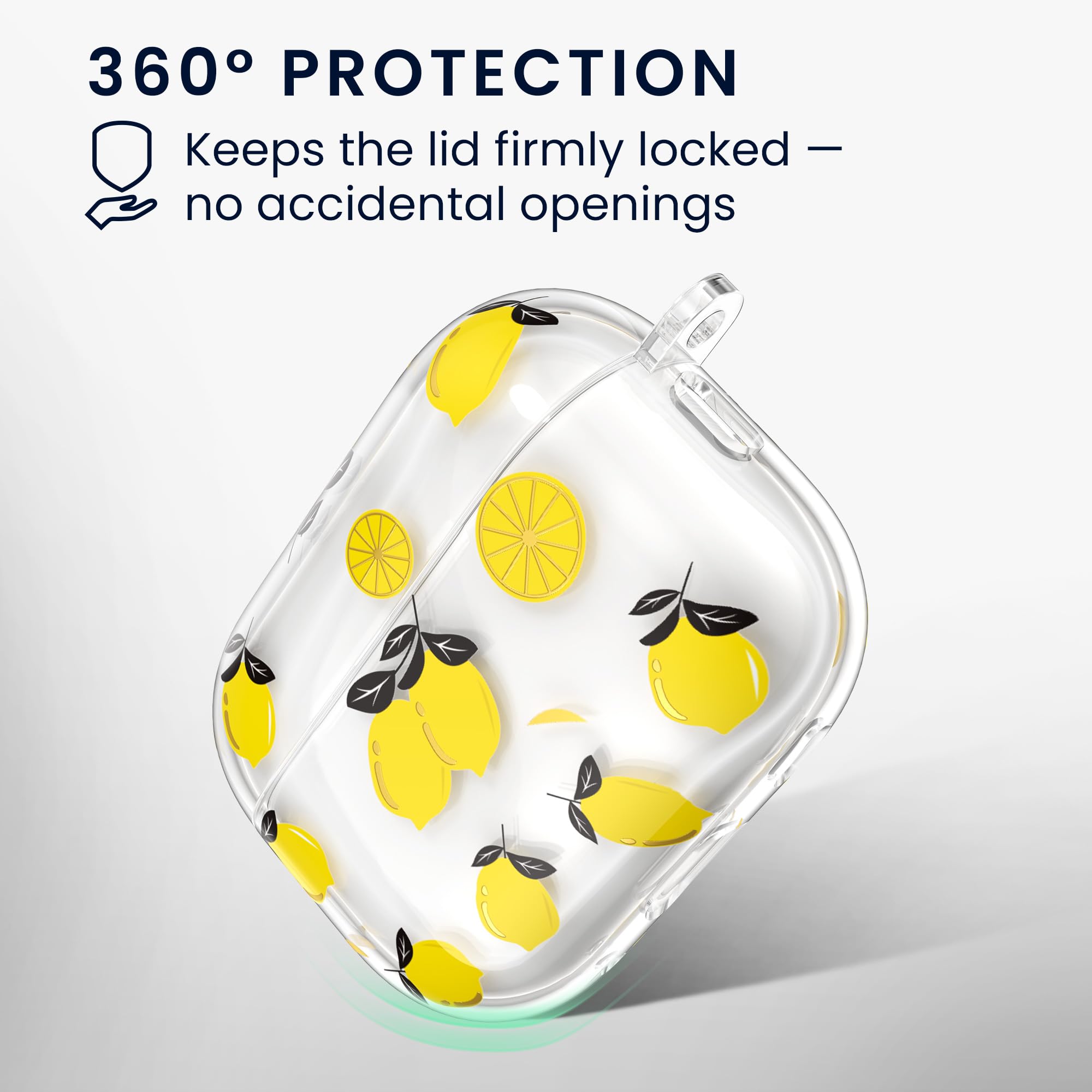 kwmobile Etui kompatybilne z Apple Airpods Pro 3 Case - Miękka ochronna obudowa TPU - Żółto-przezroczysta cytryna