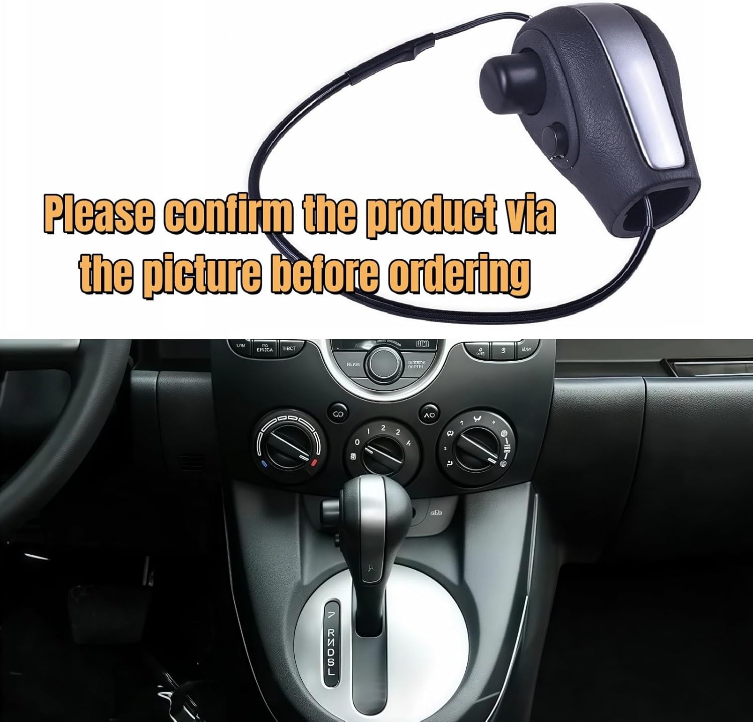 Left Hand Dirver Auto Transmission Gear Shift Knob - Compatible with Mazda 2 Demio 2007-2014