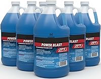 HOANK Power Blast Windshield Washer Fluid 6-Pack: 6 Gallons, -20°F Protection, Ready-to-Use, Streak-Free for All Vehicles incl. EVs