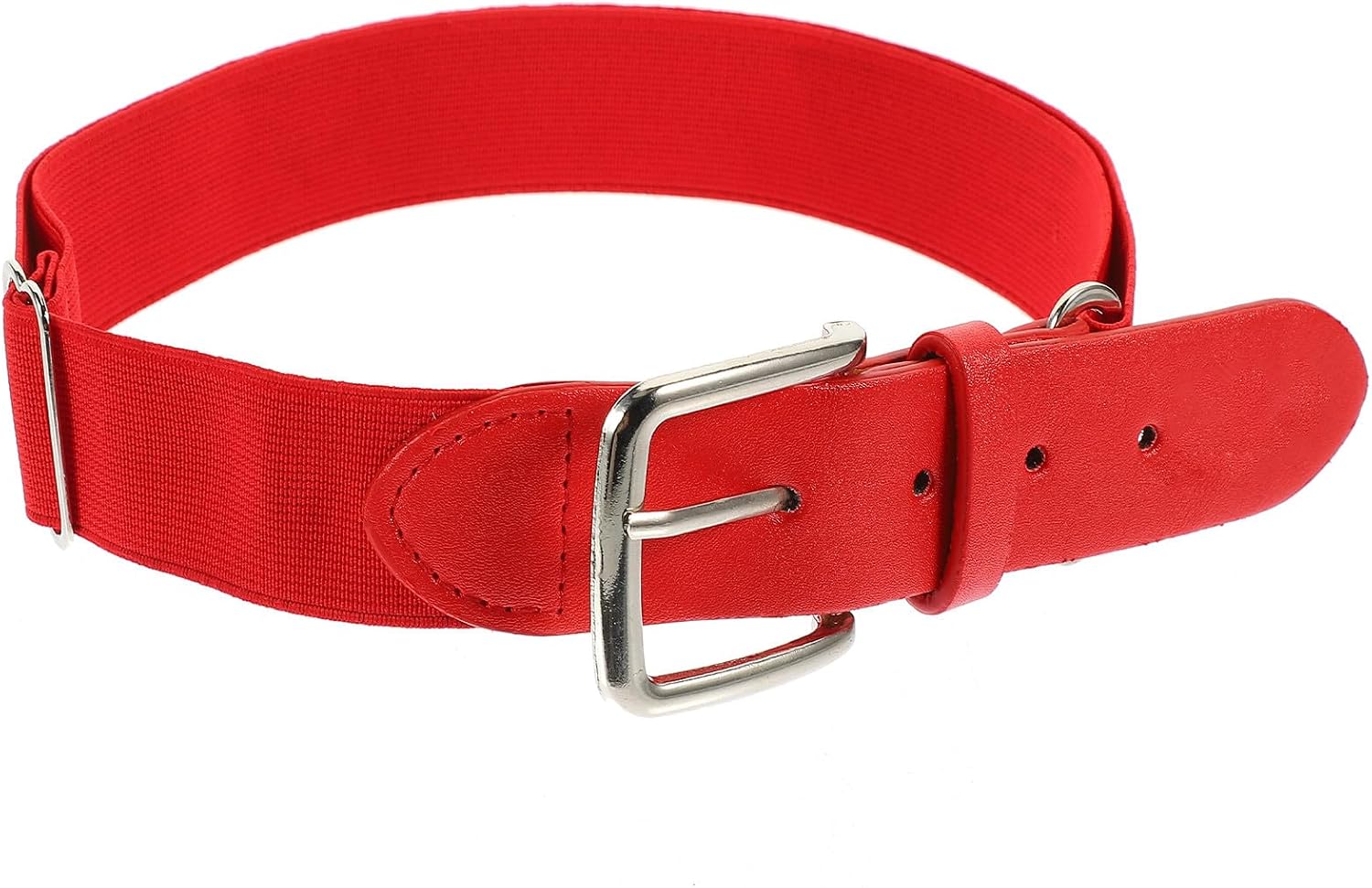 Elastic Baseball Belt for Men Women Youth – Red Stretch Softball Belt for Outdoor Sports, Adjustable Elastic Waistband Suitable for Baseball and Softball Players