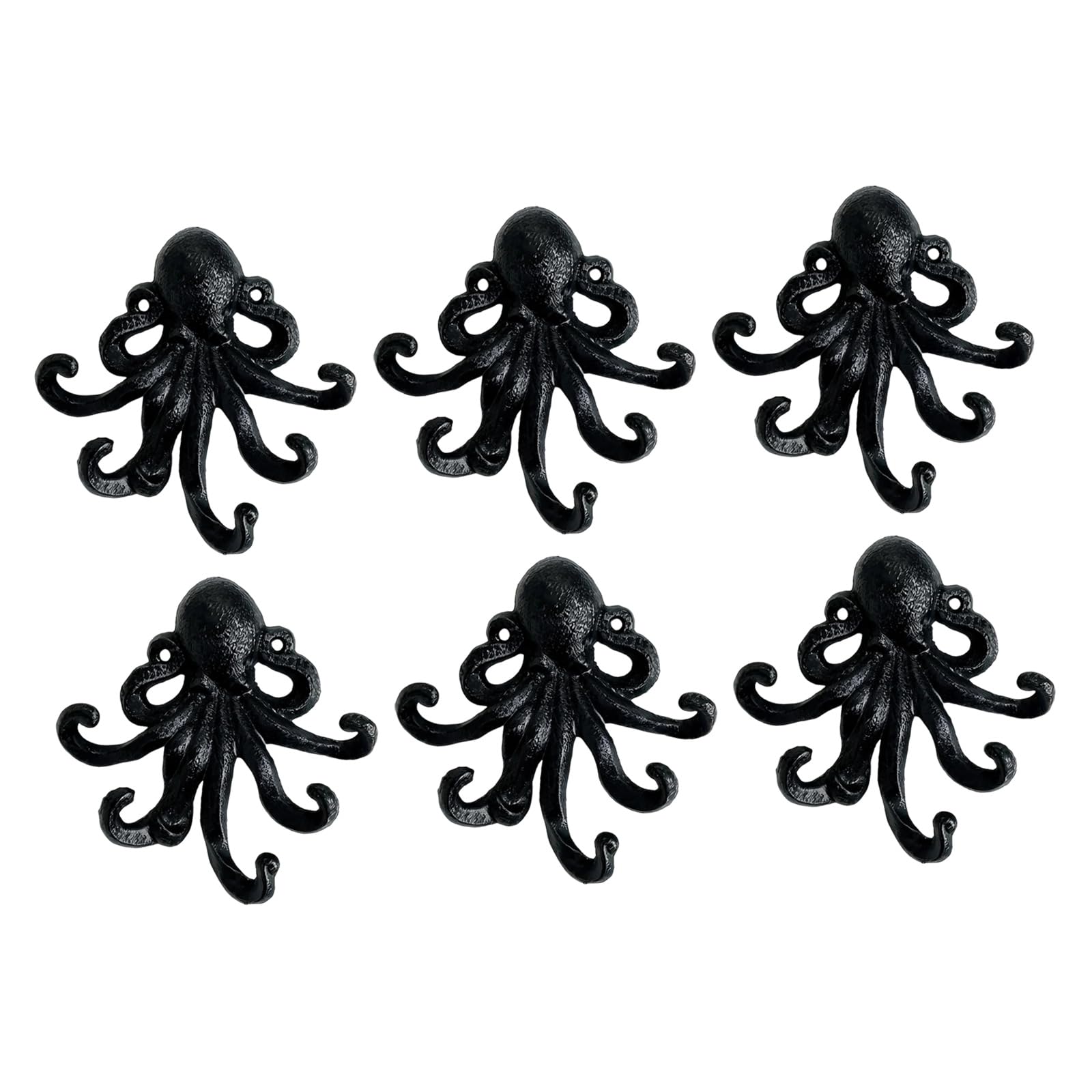 Apglsxy A Pglsxy Bucolic Cast Iron Multi Purpose Octopuses Shaped Hook Decorative Coat Hook Ideal For Hangings Coats Bags Nd Decorations Rtistic House Ccessory
