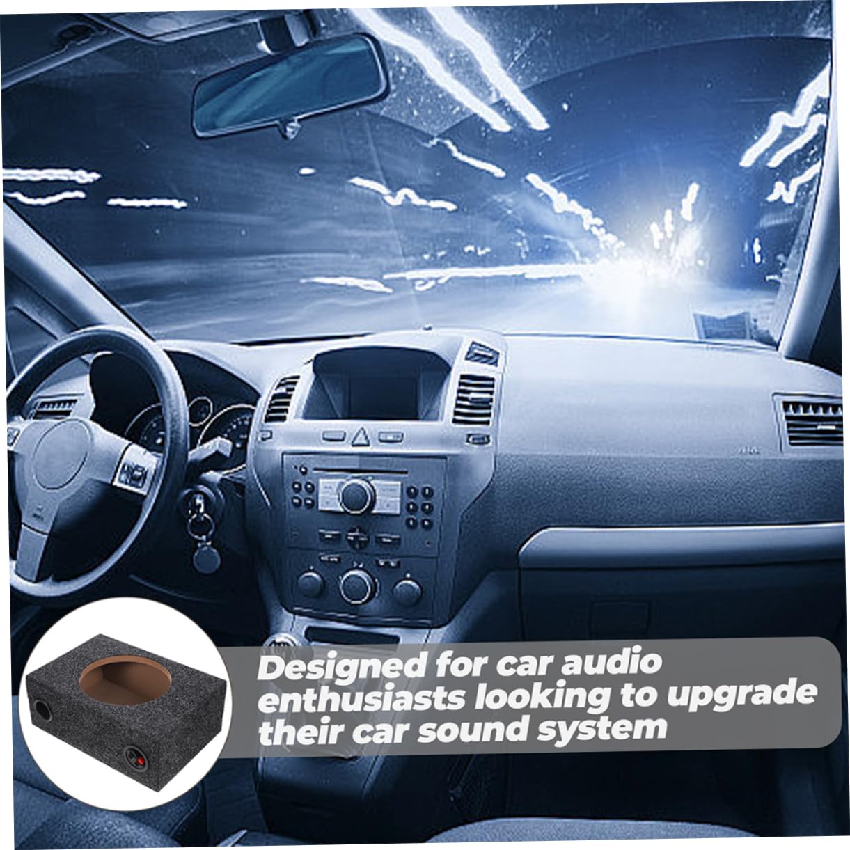 Subwoofer da 10 Pollici Cassa per Subwoofer Auto in Legno Abs Custodia Robusta per Veicoli e Camion, Migliora i Bassi la Qualità Audio per Installazione Semplice e Uso