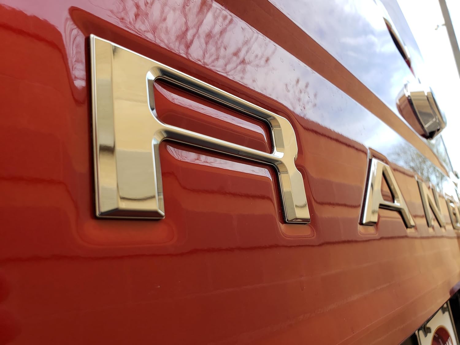 EyeCatcher Premium Tailgate Letter Insert Kit for 2019-2023 Ford Ranger (Chrome)