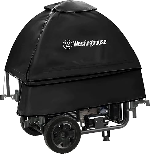 Westinghouse WGenTent Generator Running Cover: Weatherproof Tent for Open Frame Generators 80-107in Perimeter