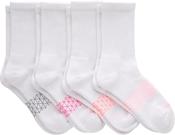Hanes Women's Cushioned Crew Socks - 4 Pairs | Soft, Comfortable & Breathable