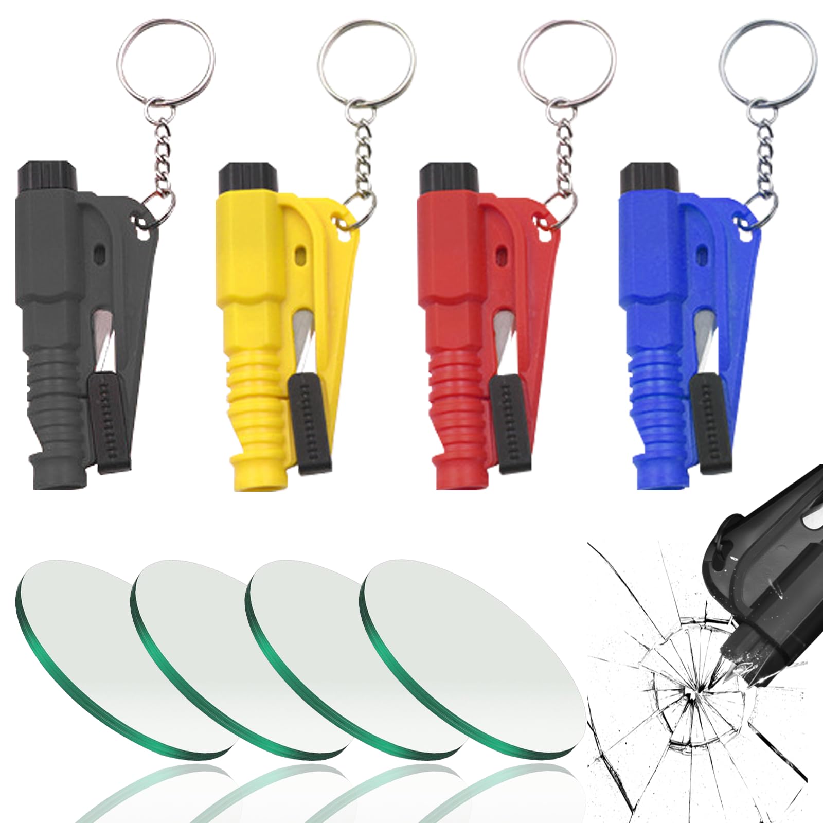 2 Stück Gurtschneider Notfallhammer, 2 in 1 Sicherheitshammer Auto mit Gurtschneider 2 Stück Gurtschneider Notfallhammer, 2 in 1 Sicherheitshammer Auto mit Gurtschneider