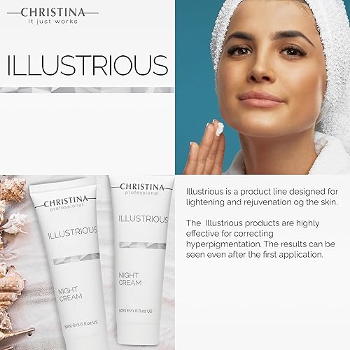 Miniatura 5 de -CHRISTINA- Illustrious Crema de noche con retinol y vitamina E  Crema de noche para el rostro rejuvenece e hidrata la piel  Adecuado para todo tipo