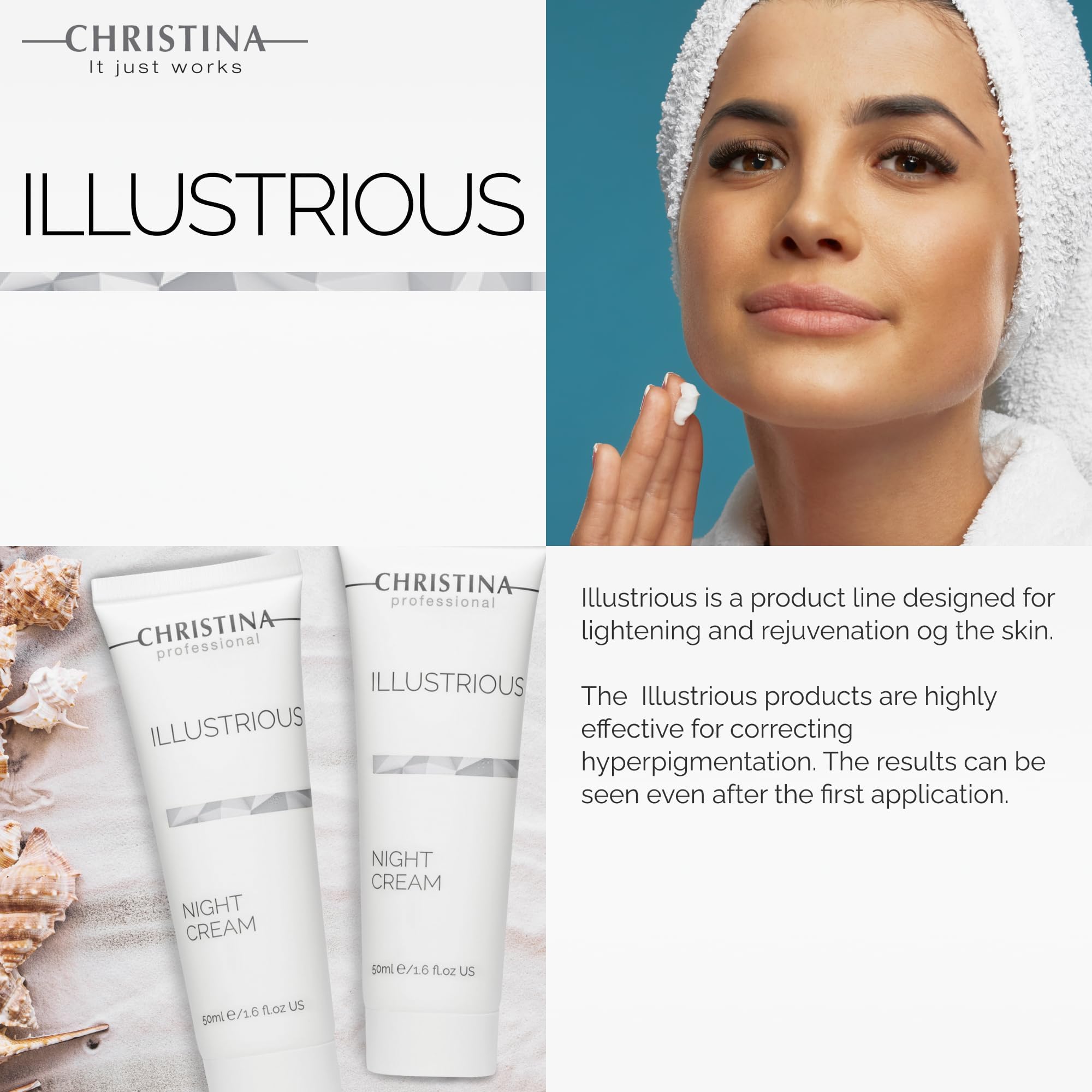 Christina Illustrious Night Cream 50 ml : Amazon.it: Bellezza