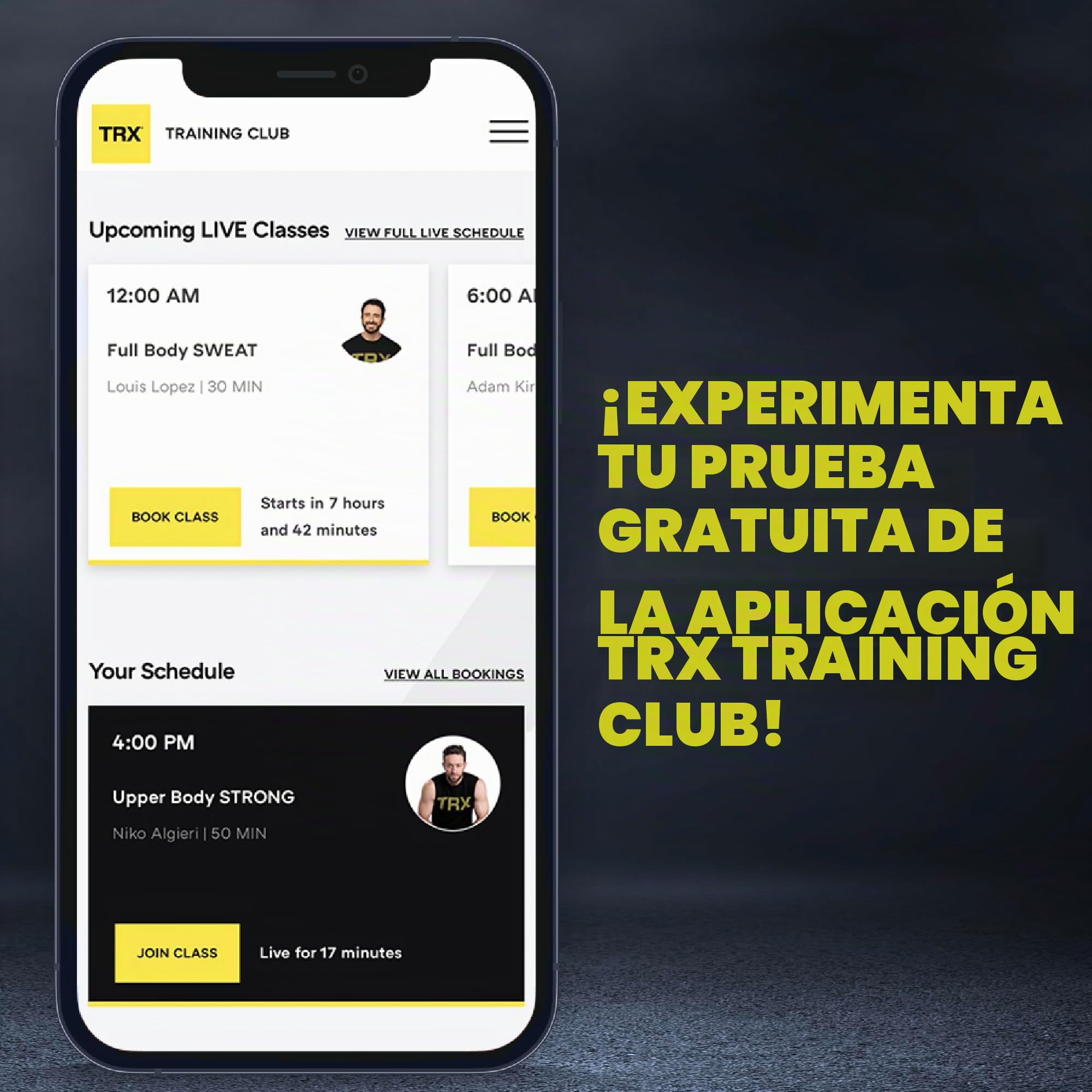 TRX Entrenamiento Sistema de Entrenamiento Rip, SOGA de Alta Resistencia, para un Intenso desafío con el Que trabajarás Todo el Cuerpo
