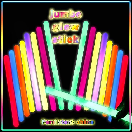 20 barras de luz ultra brillantes grandes de 14 pulgadas, grado industrial, 8 colores, gigantes, luz de emergencia que brillan en la oscuridad para