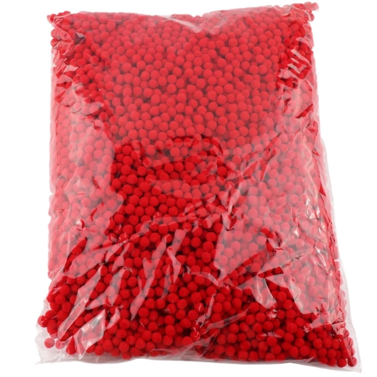 Bolas de fieltro para manualidades, bolas de pompones suaves y esponjosas para manualidades y decoraciones para fieltro y guirnaldas (color 01, 20 mm, 1000 unidades)