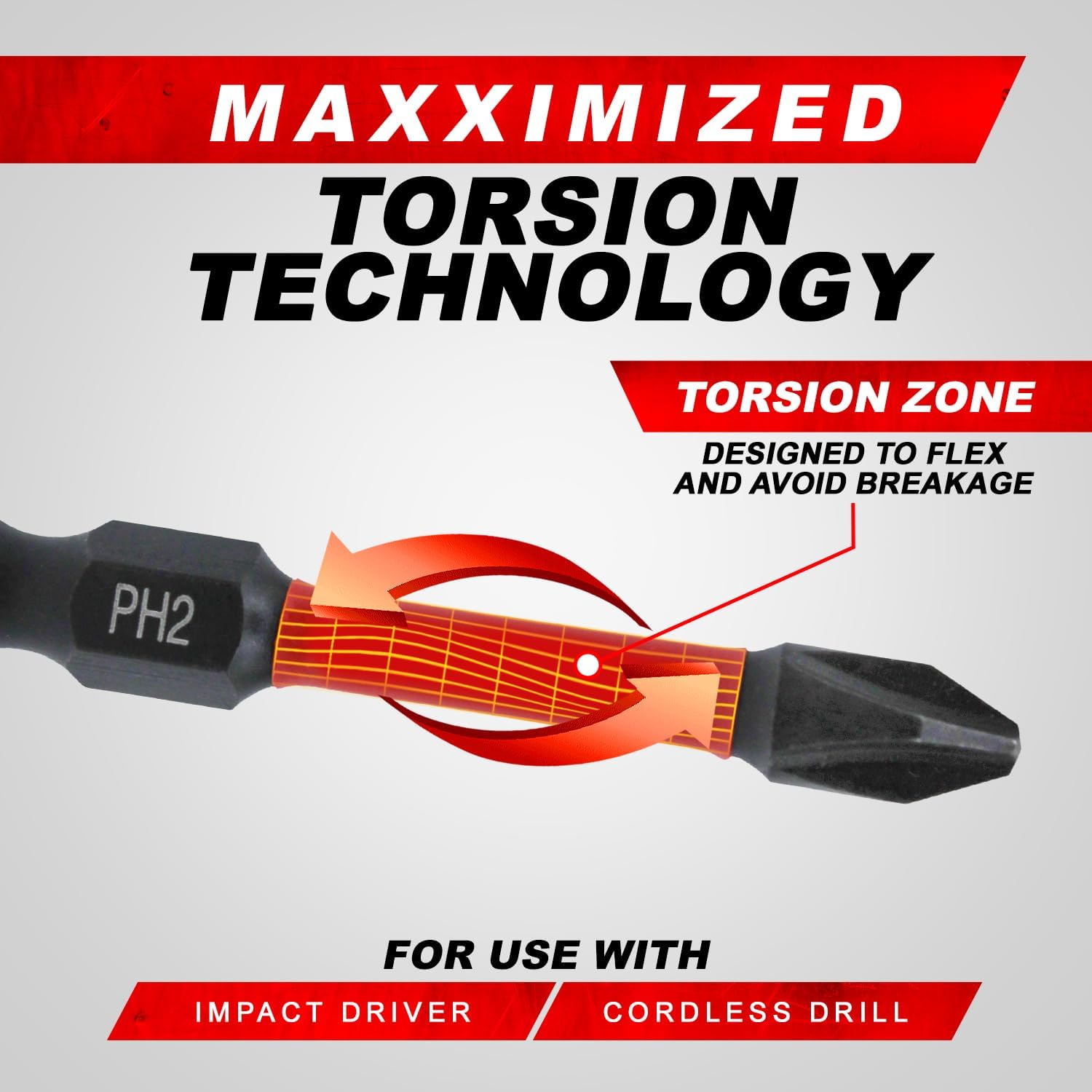 2 in. Magnetic #2 Phillips Driver Bit - 6 pack