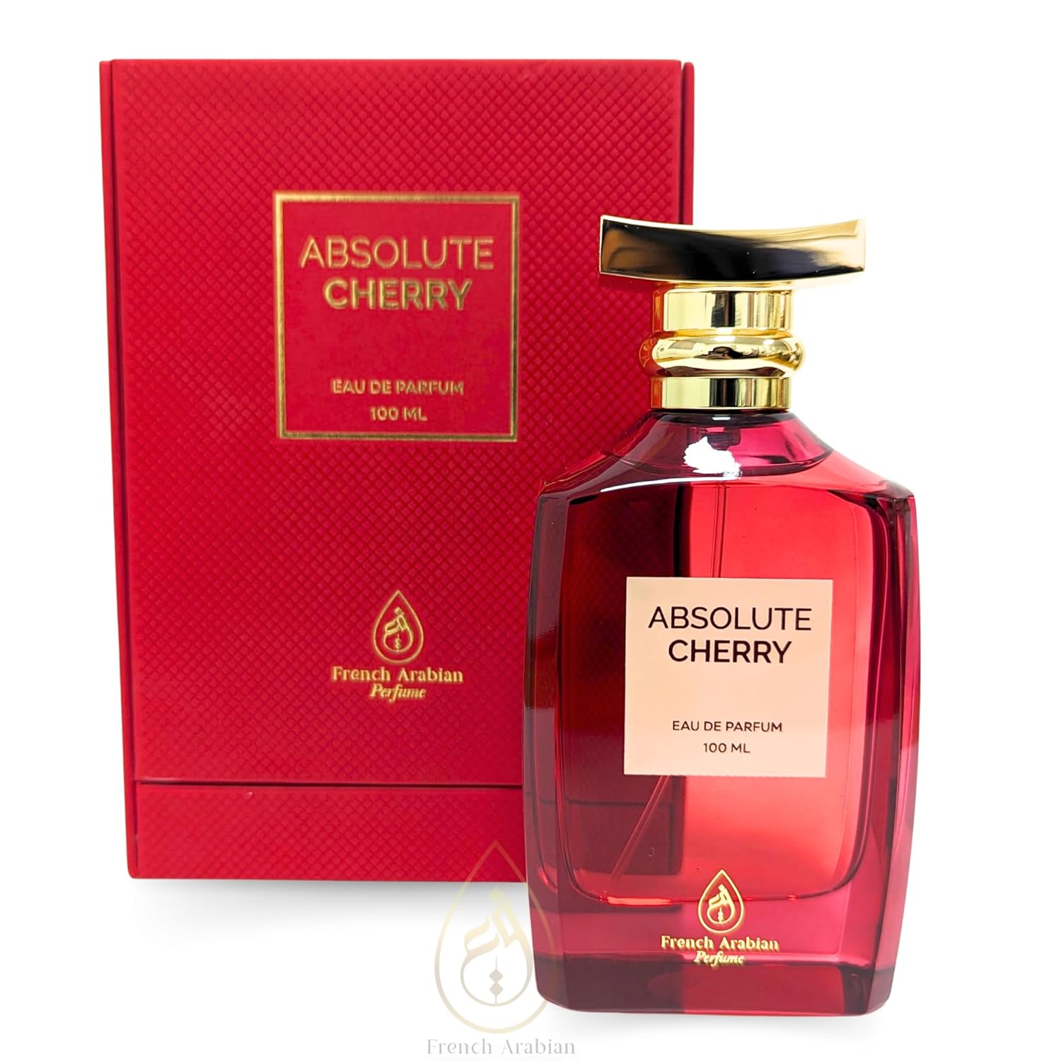 French Arabian Perfumes Absolute Cherry 100ml - Amber Floral Lost Cherries Fragrance - Aroma of Black Cherry Tonka Bean Sandalwood Vanilla Perfume Spray