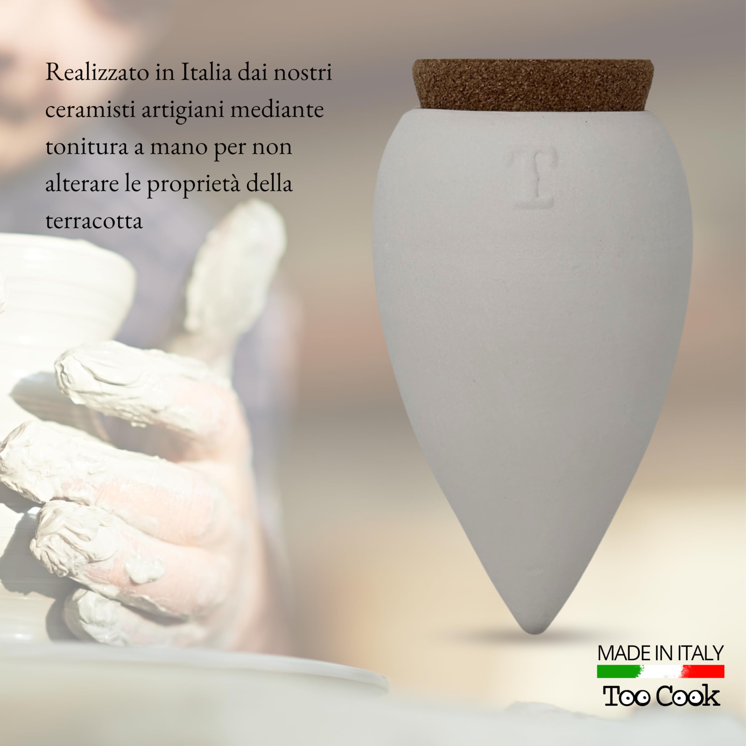 Olla in Terracotta Bianca per Irrigazione Automatica – Autonomia fino a 15 Giorni – A Lento Rilascio Per Piante Grasse a basso fabbisogno idrico da Interno ed Esterno – 250 ml (Bianco 4 Pz)