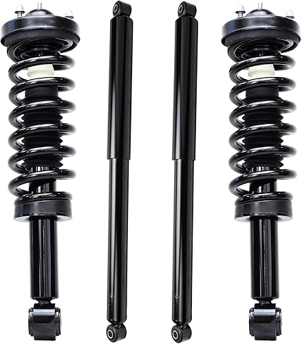 Miniatura 35 de Detroit Axle - Kit de amortiguadores de 4 puntales para Ford Escape 14-19, 2 puntales delanteros con resorte helicoidal 2 amortiguadores traseros