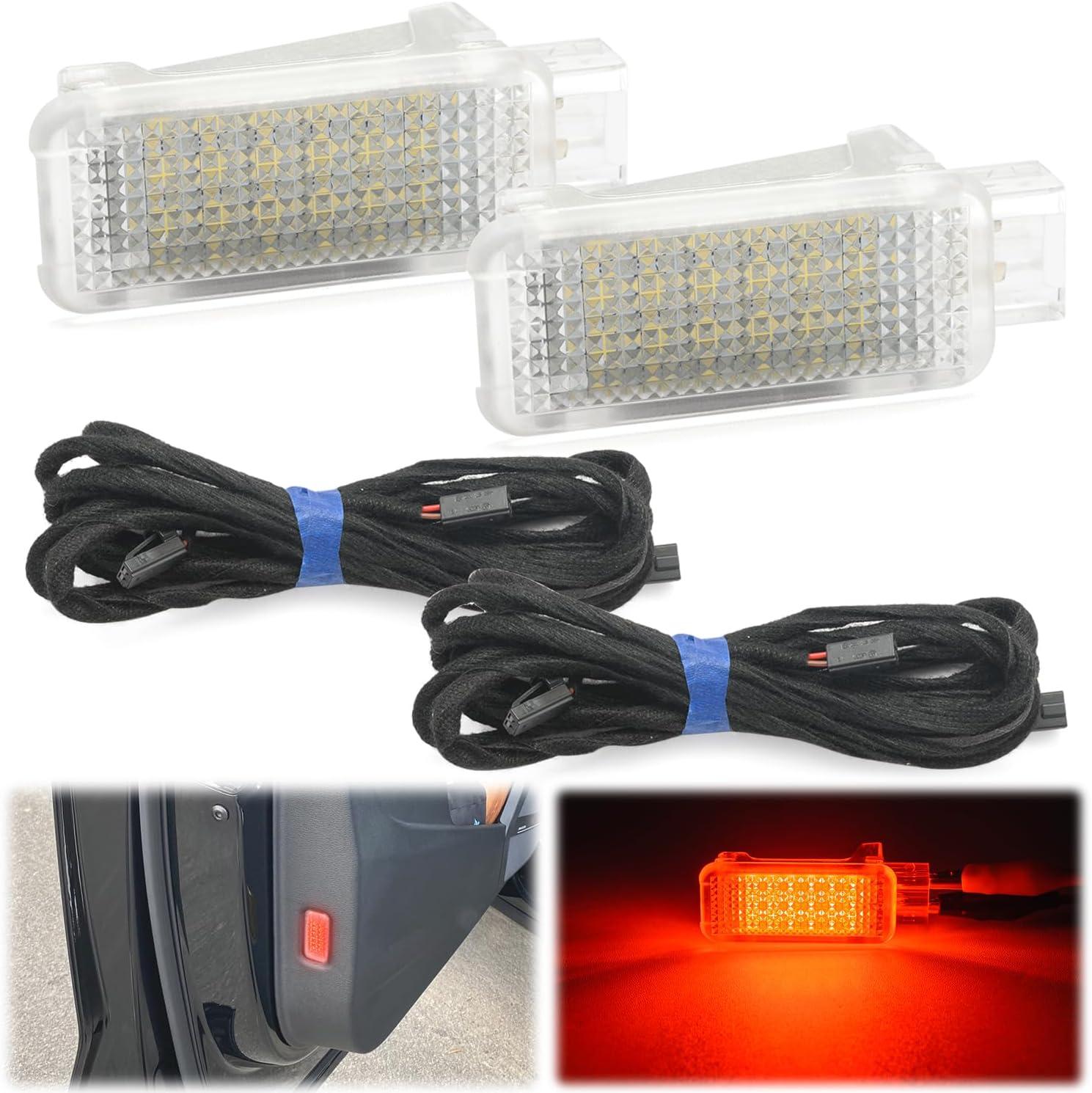 NSLUMO 2pcs LED Door Courtesy Lights Kit for 20162023 Audi