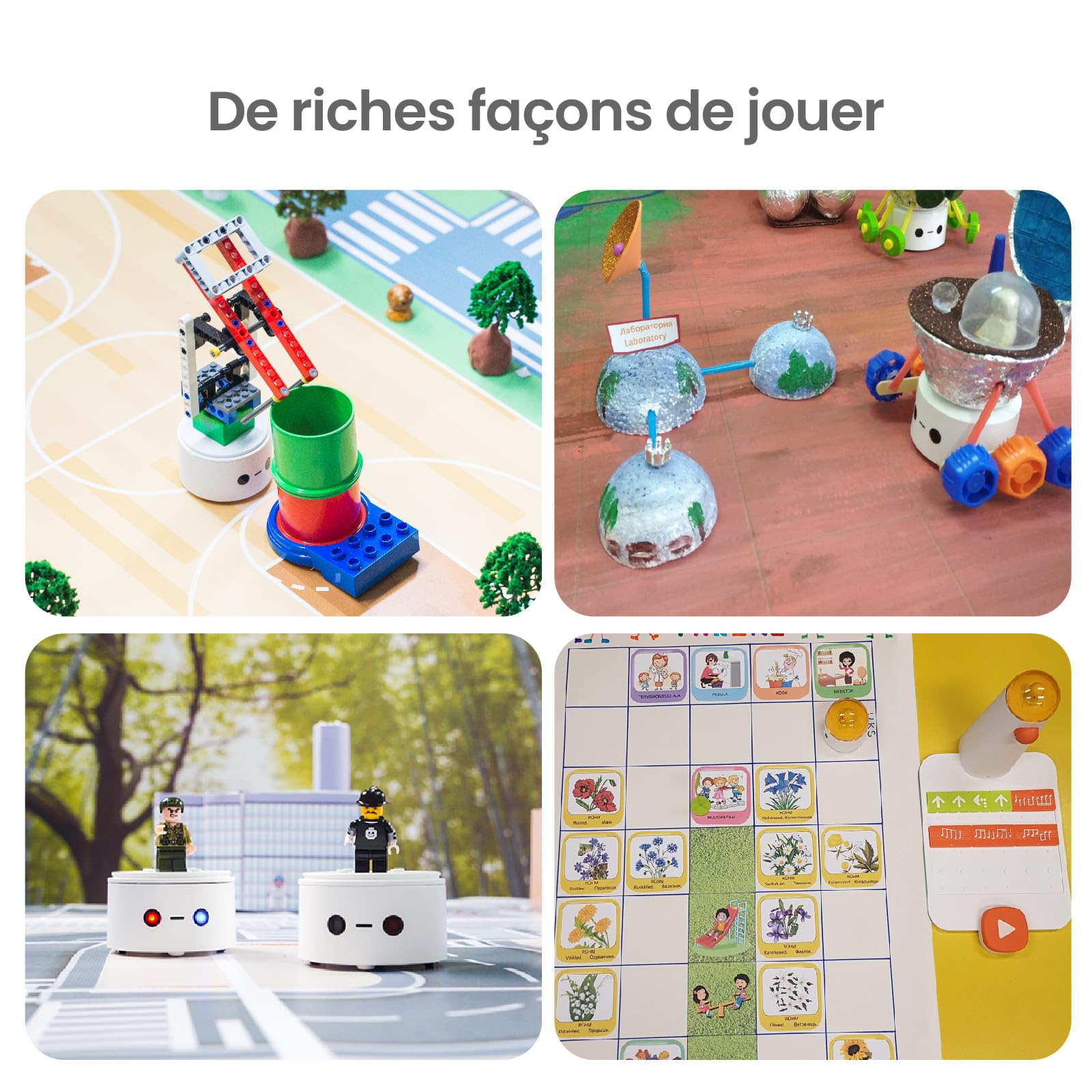 Coding Set Pro Jouet Robot Programmable pour Enfants de 4+ Robot de Codage Électronique Kit Robotique DIY pour Débutant Apprenez Programmation avec Jeux Jouet Éducatif Cadeaux de Rentrée