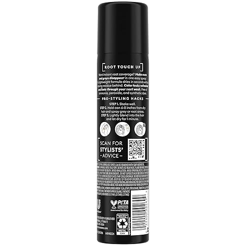 Miniatura 2 de TRESemmé Spray de retoque de raíz marrón claro, color temporal para el cabello para viajes, para mujeres y hombres, 2.5 onzas (paquete de 6)