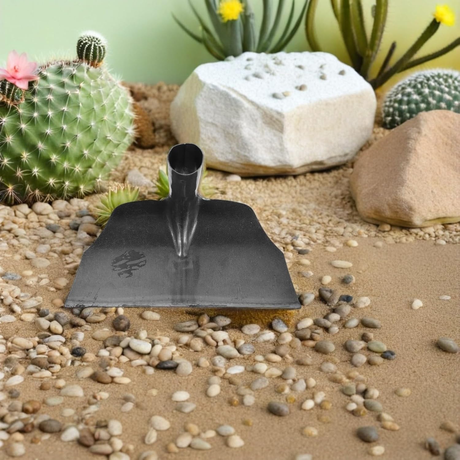 Manure Scoop Set Manganese Steel Scraper Shovel for Barn | Silver Finish, Cattle Pen and Poultry Use, Easy Installation, Minimizes Fatigue, Prevents Residue, Versatile Application