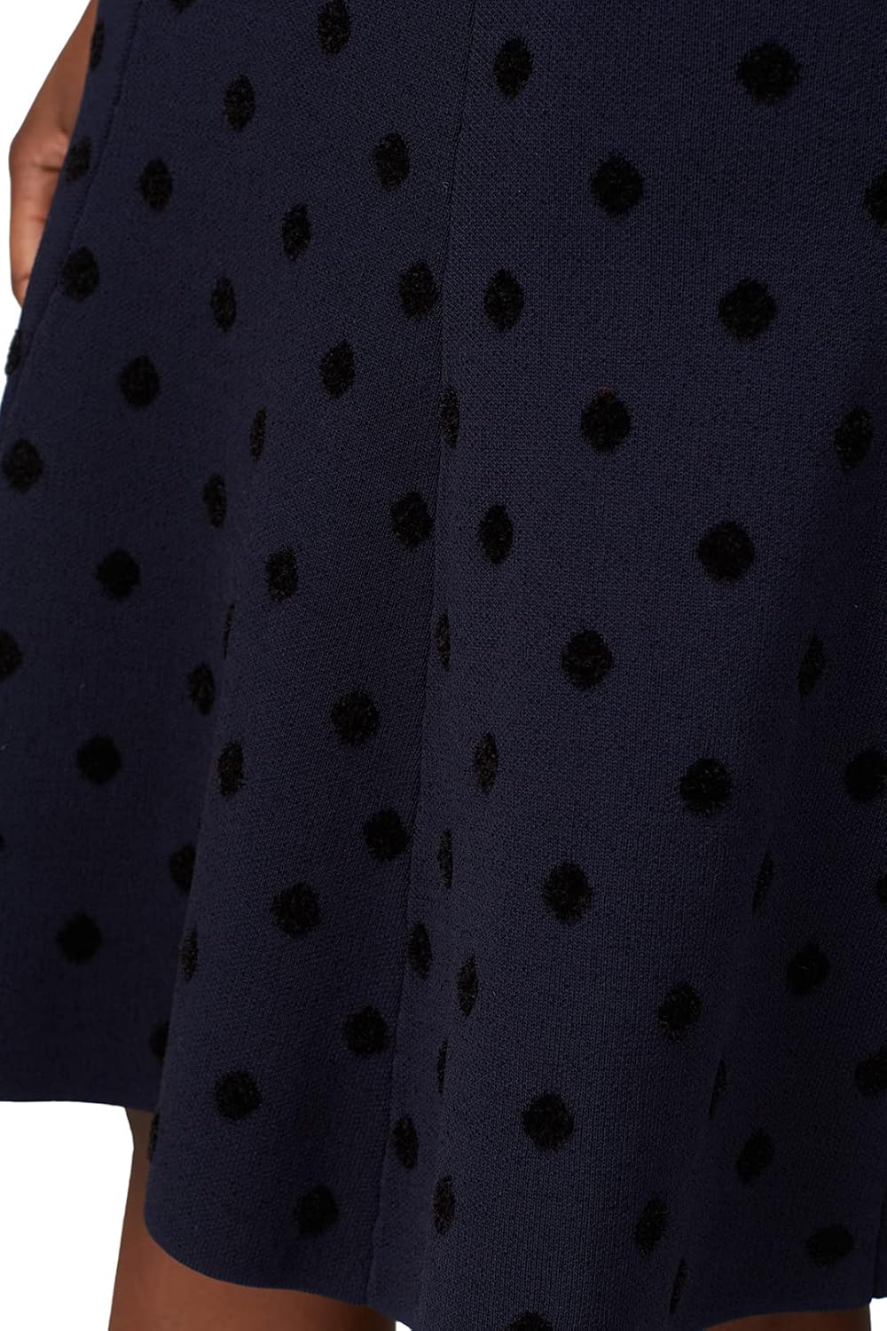 Rent The Runway Pre-Loved Navy Polka Dot Skirt - Image 5
