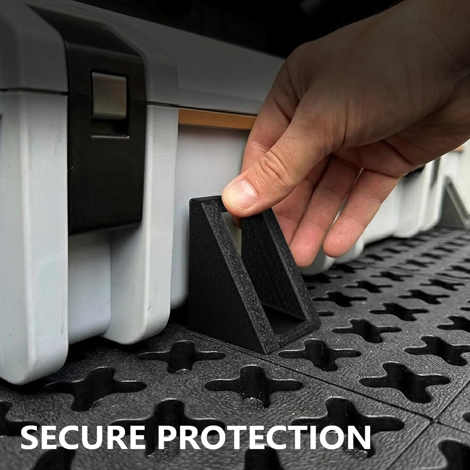 4Pcs Corner Blocker for Truck Bed Cargo System, Compatible with Tmat System Blocker, Truck Bed Protector, Cargo System Accessory for Secure Protection