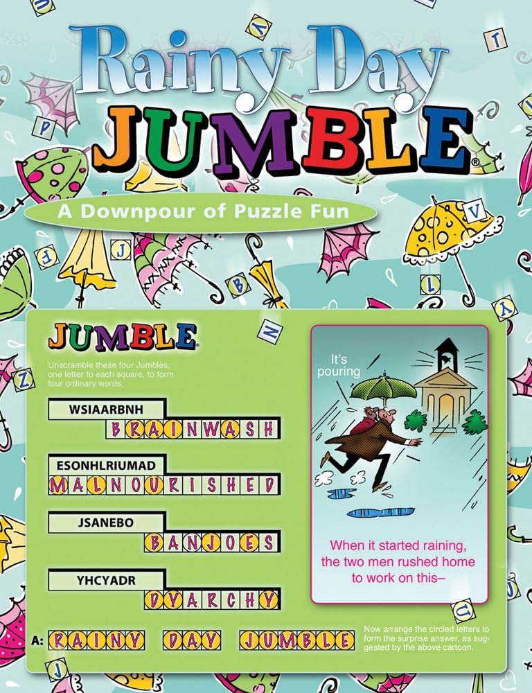 Rainy Day Jumble®: A Downpour of Puzzle Fun (Jumbles®)