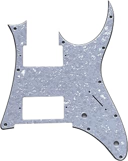 カスタムギターピックガード For Ibanez RG 350DX HH Humbucker Style (4 Ply White Pearl)