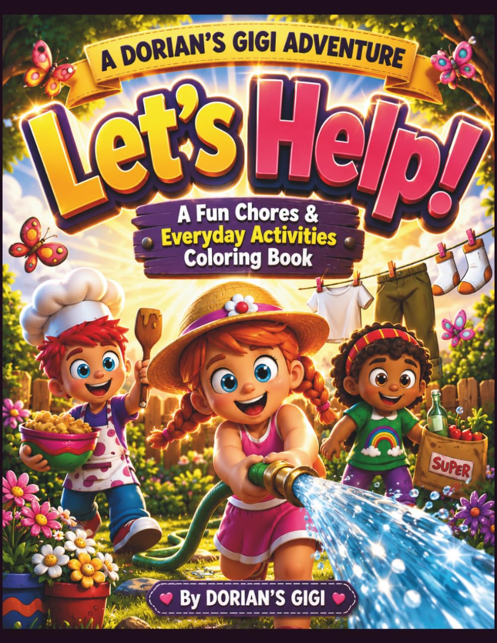LET'S HELP!: A FUN CHORES & EVERYDAY ACTIVITIES COLORING BOOK (DORIAN'S GIGI ADVENTURES)