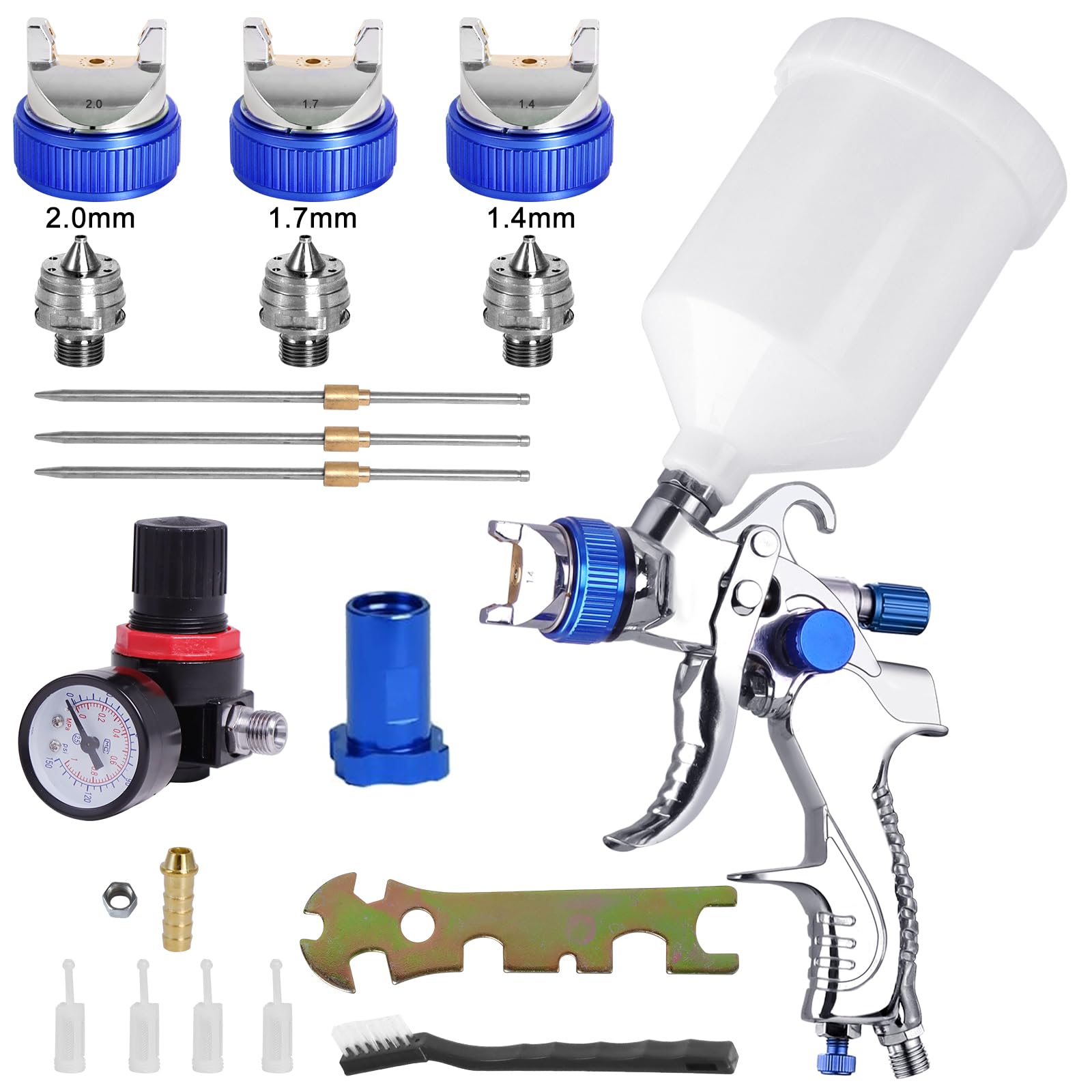 08mm-10mm Hvlp Spuitpistool Handige Verf Pistool Zandstralen De Airbrush Met Compressor Elektrische Spuitpistool Airless Verfspuit 08mm Nozzle Diamete 08mm-10mm Hvlp Spuitpistool Handige Verf Pistool Zandstralen De Airbrush Met Compressor Elektrische Spuitpistool Airless Verfspuit 08mm Nozzle Diamete