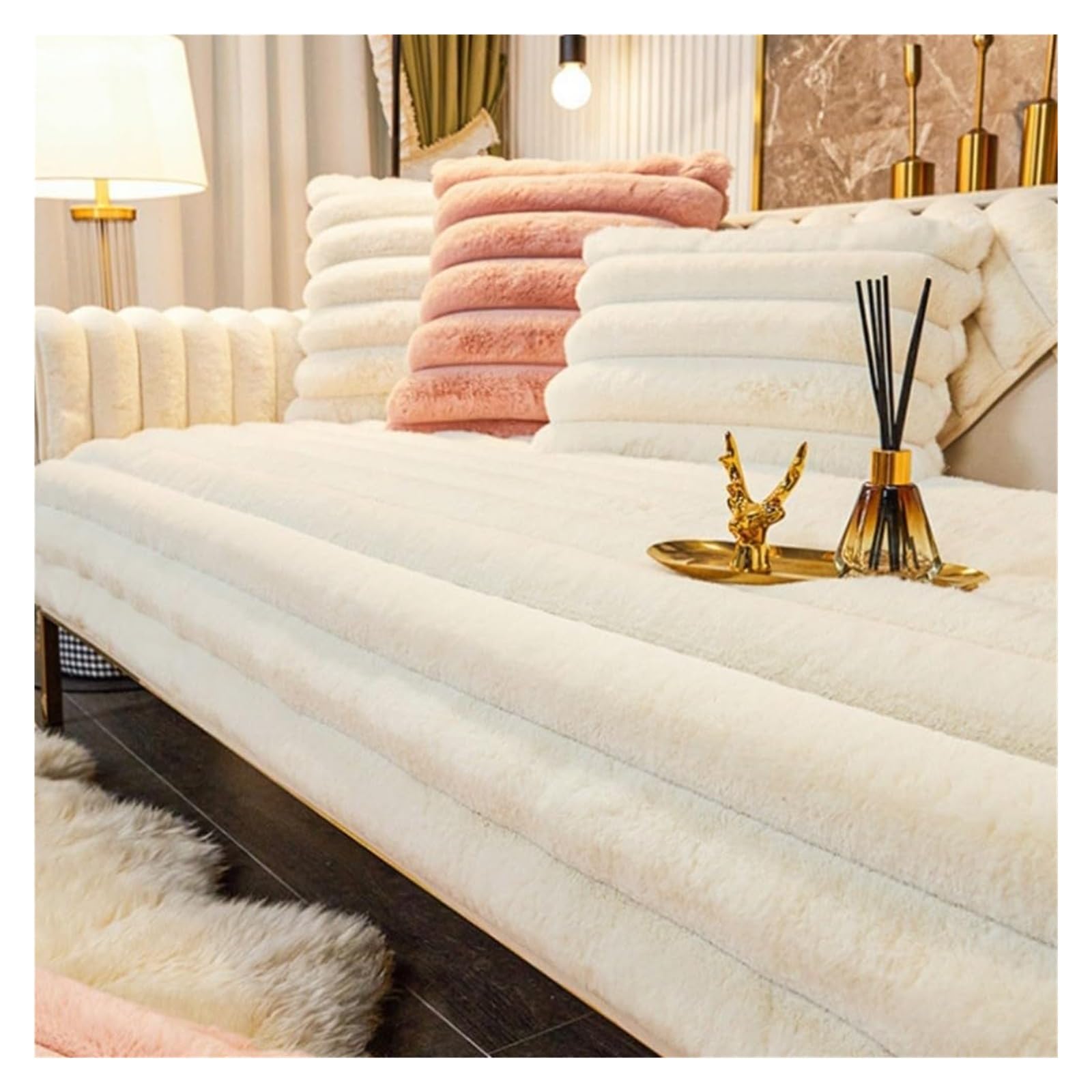 Housse de canapé en L extensible lavable et facile à nettoyer