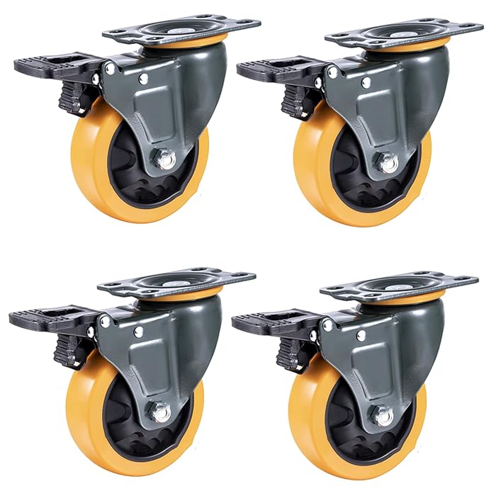 Buy 2.5"Heavy Duty Casters Load 320KG/700lbs,Lockable Bearing Caster